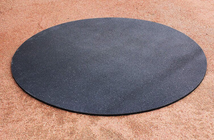 Trigon Sports 5' Circular Rubber On-Deck Circle — angle view