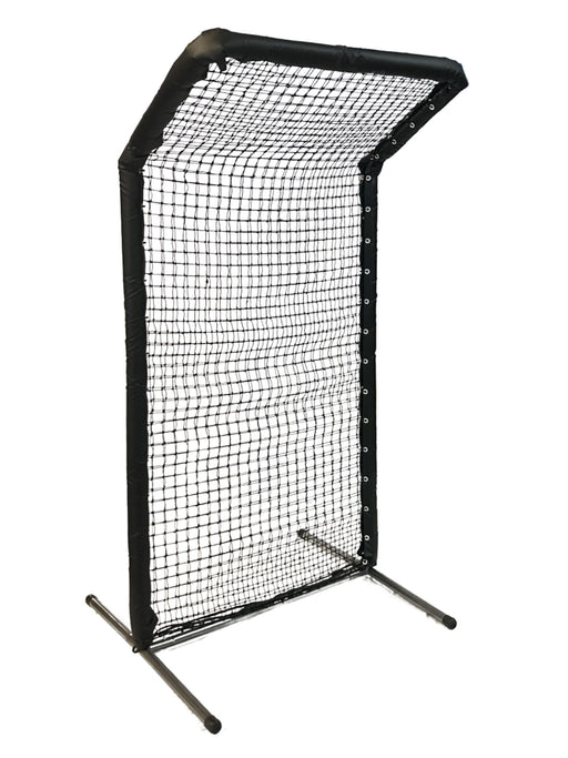 Trigon Sports ProCage 8'x4' Protective Screen w/ Overhead Protector, #60 Thread Net, Full  - 1