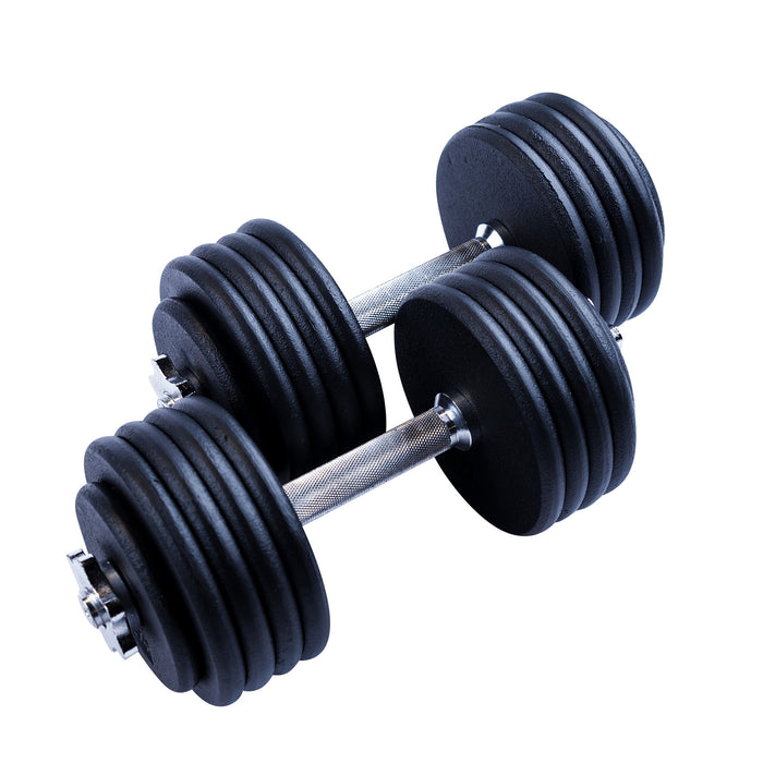 Body Solid Pro Style Adjustable Dumbbells BSTADBPR front view