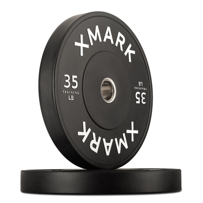 XMARK Commercial Black Bumper Plates (LB) — adjustment mechanism