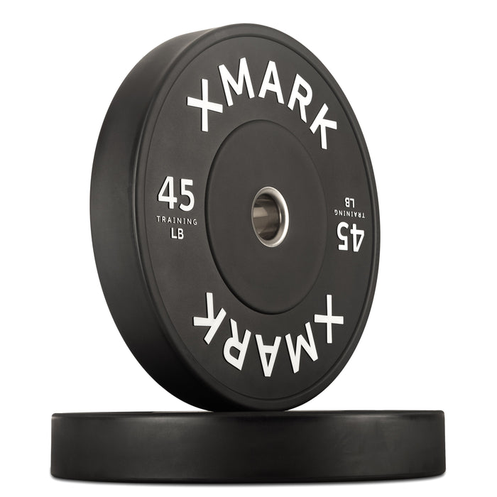 XMARK Commercial Black Bumper Plates (LB) — front view