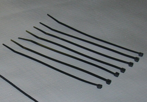 Trigon Sports 8" Black Cable Ties - 100/bag - 2