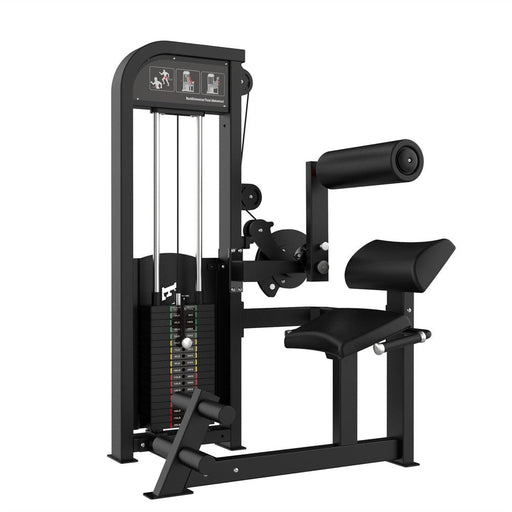 Muscle D Fitness Excel Back/Ab Combo - Commercial Adjustable Pin Selectorized Back Extension Ab Crunch Combo — front view