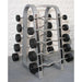 Muscle D Fitness Pro Urethane Barbell Set(Straight or Curl) - 20 to 110 lbs (Barbell Set Only) - Muscle... — full setup angle