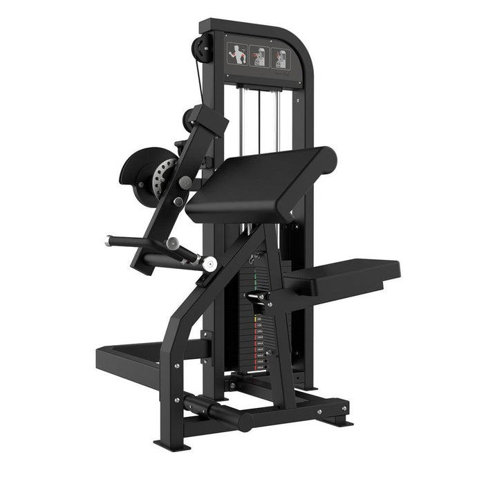 Muscle D Fitness Excel Biceps/Triceps Combo - Selectorized Arm Machine - Adjustable Seat — front view
