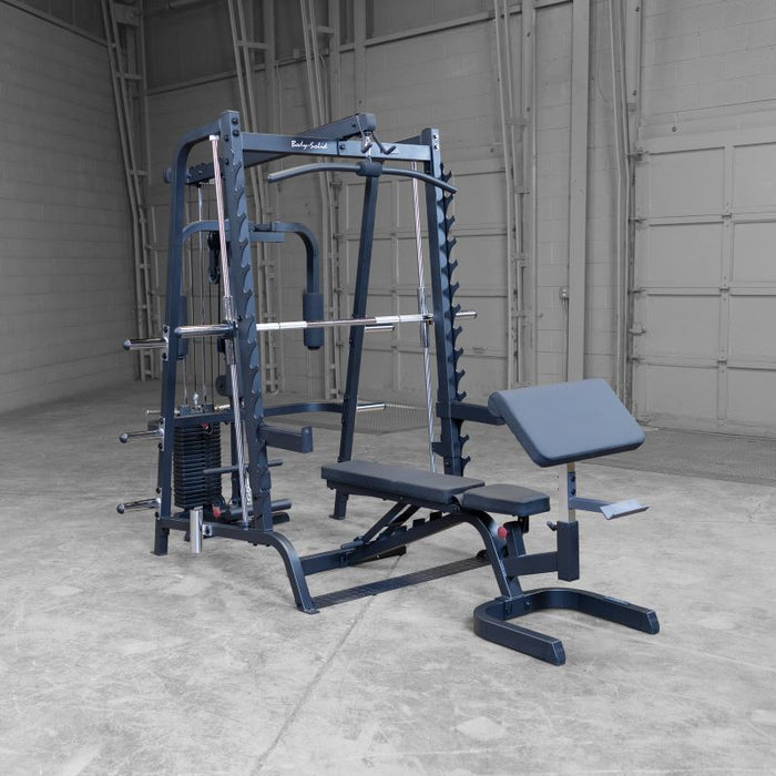 Body Solid GS348BP4B Series 7 Smith Gym Package — weight load capacity