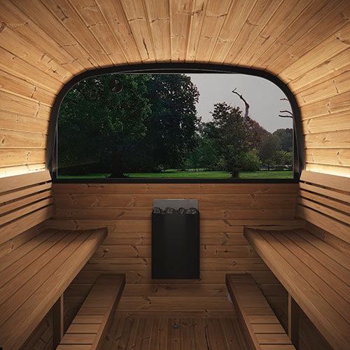 SaunaLife Model CL12GCPB Cube Luxury Series Outdoor Home Sauna Suite - image 7