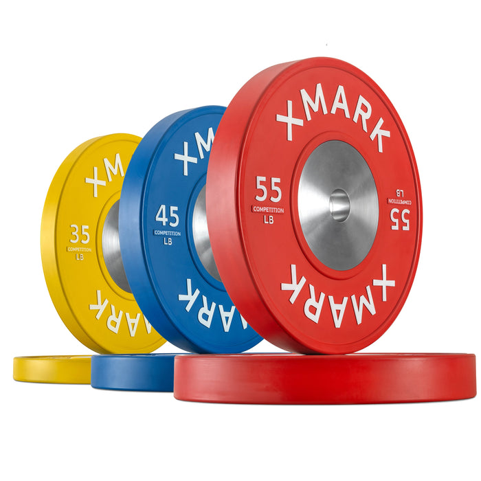 XMARK Premium Competition Bumper Plates (LB), Pairs and Sets — in use demonstration