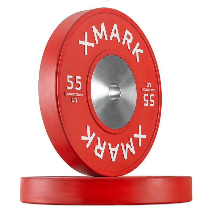 XMARK Premium Competition Bumper Plates (LB), Pairs and Sets — front view