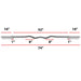 XMARK Convict 6ft Rackable Curl Bar — side profile