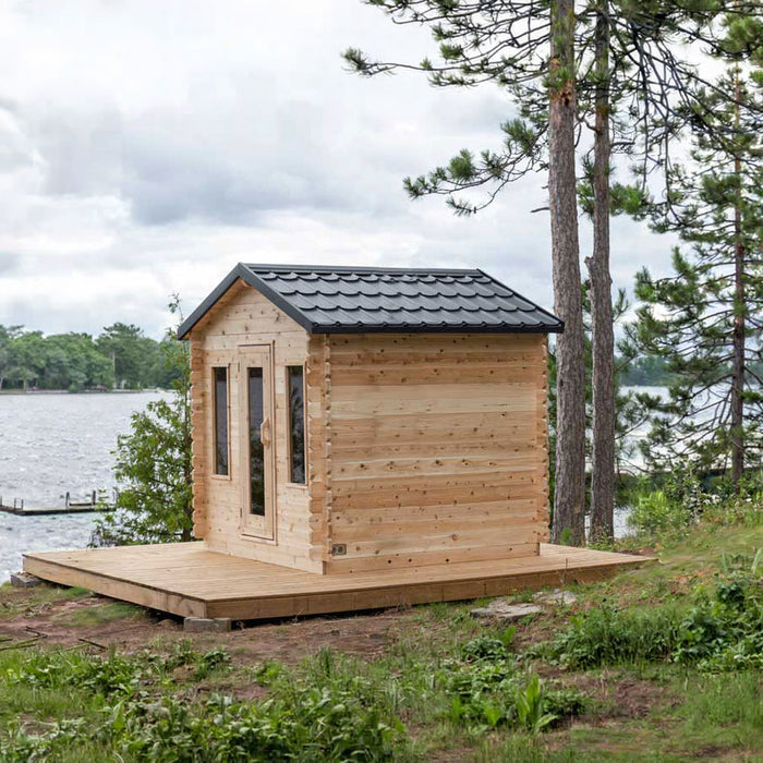 Georgian cabin sauna on deck