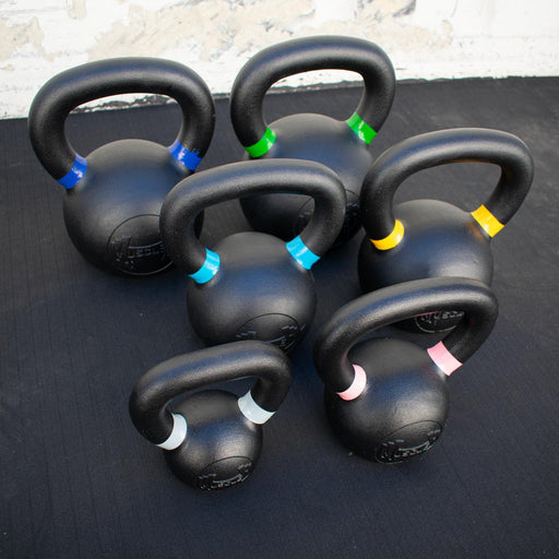 Muscle D Fitness Muscle D Cast Kettlebells - Muscle D Fitness - Quality Handle Design - Heavy Duty Coating — front view