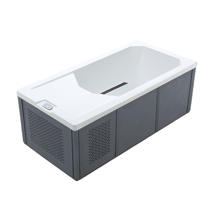 Chill Therapy CHILL1000 cold plunge tub angled side view