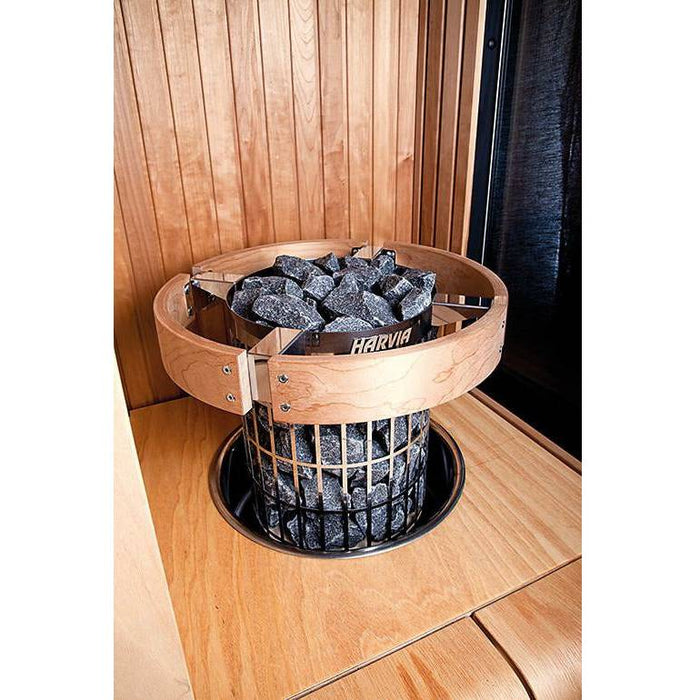 Finnish Sauna Builders Harvia Cilindro Safety Railing For 11kw Sauna Heaters - Finnish Sauna Builders — interior bench layout