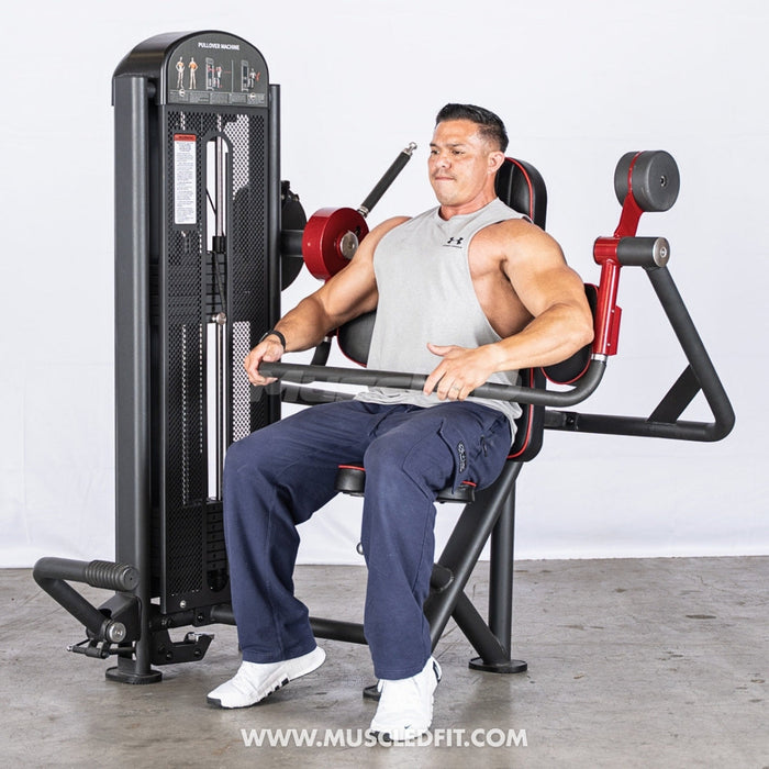 Muscle D Classic V2 Selectorized Pullover Machine – 200 lb Stack Commercial Back Machine