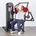 commercial selectorized pullover machine Muscle D Fitness view 4