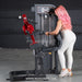 commercial selectorized triceps extension machine Muscle D Fitness view 4