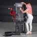 commercial selectorized triceps extension machine Muscle D Fitness view 3