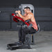 commercial selectorized triceps extension machine Muscle D Fitness view 2