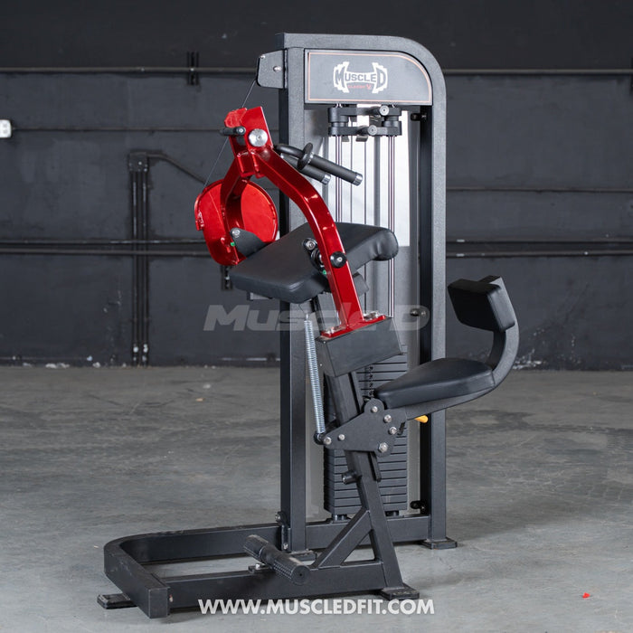 commercial selectorized triceps extension machine Muscle D Fitness view 8