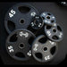 Muscle D Fitness Pro Urethane Coated Olympic Plates - Per Pair / Set Olympic Weight Pair — full setup angle