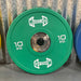 Muscle D Fitness Color Urethane Bumper Plates - Smooth Hub - Made for Heavy Use — in use demonstration