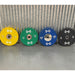 Muscle D Fitness Color Urethane Bumper Plates - Smooth Hub - Made for Heavy Use — front view