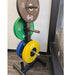 Muscle D Fitness Color Urethane Bumper Plates - Smooth Hub - Made for Heavy Use — grip and contact surface