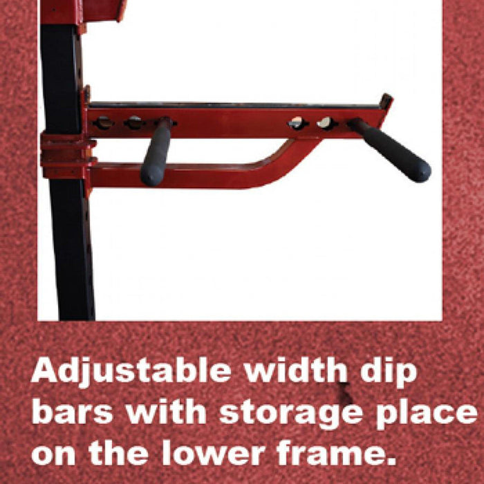 Muscle D Fitness Compact Half Cage - Muscle D Fitness - Bar & Plate Storage and Dip Station Incl... — grip and contact surface