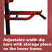Muscle D Fitness Compact Half Cage - Muscle D Fitness - Bar & Plate Storage and Dip Station Incl... — grip and contact surface
