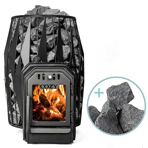 Cozy Heat OG Through-Wall Pkg Wood-Burning Sauna Stove Package - image 3