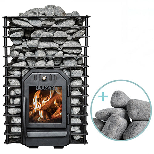 Cozy Heat Quattro Pkg Wood-Burning Sauna Stove Package, Up to 18kW - image 2