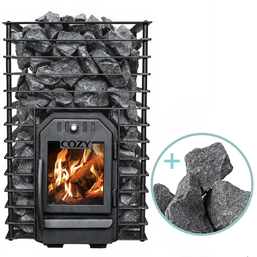 Cozy Heat Quattro Pkg Wood-Burning Sauna Stove Package, Up to 18kW - image 3