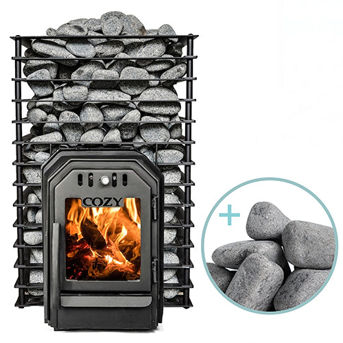 Cozy Heat Quattro Through-Wall Pkg Wood-Burning Sauna Stove Package - image 4