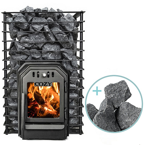 Cozy Heat Quattro Through-Wall Pkg Wood-Burning Sauna Stove Package - image 3