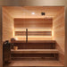 Finnish Sauna Builders Custom Indoor Sauna Room - 6' x 10' x 8' - Finnish Sauna Builders — glass door detail