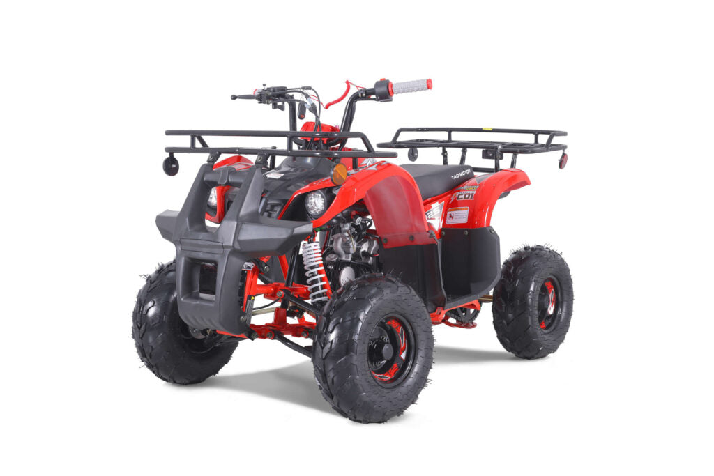 Tao Motor D125 Youth ATV, Mid Size 107cc, Automatic Trans with reverse, Electric Start, Coil Over Shocks, Front and Rear Brakes, Remote Kill, Speed Limiter