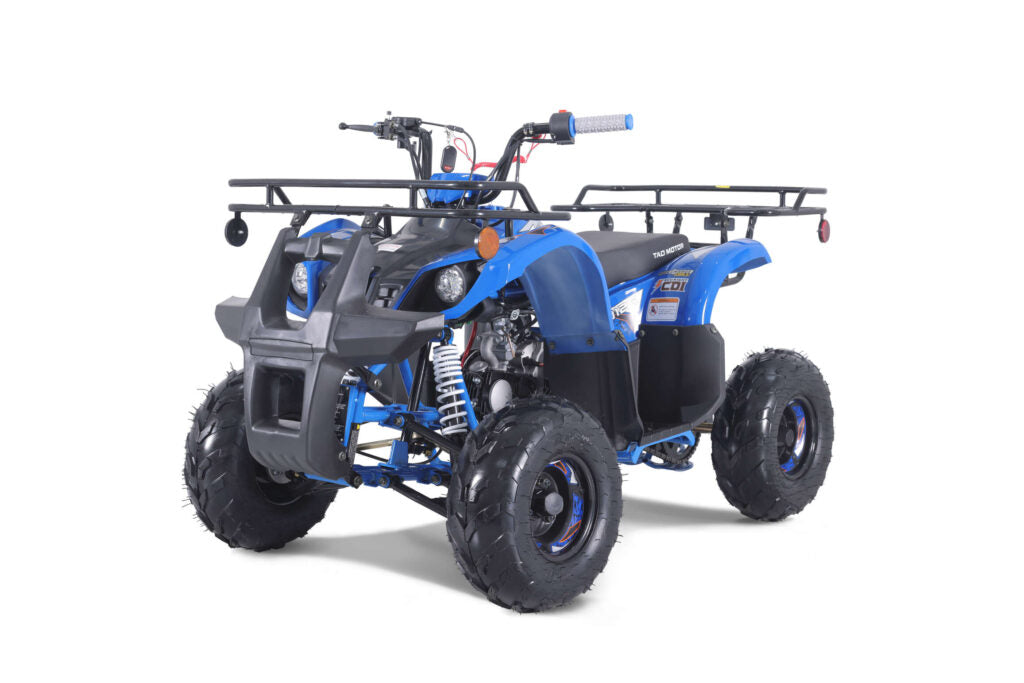 Tao Motor D125 Youth ATV, Mid Size 107cc, Automatic Trans with reverse, Electric Start, Coil Over Shocks, Front and Rear Brakes, Remote Kill, Speed Limiter
