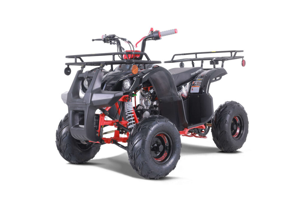 Tao Motor D125 Youth ATV, Mid Size 107cc, Automatic Trans with reverse, Electric Start, Coil Over Shocks, Front and Rear Brakes, Remote Kill, Speed Limiter