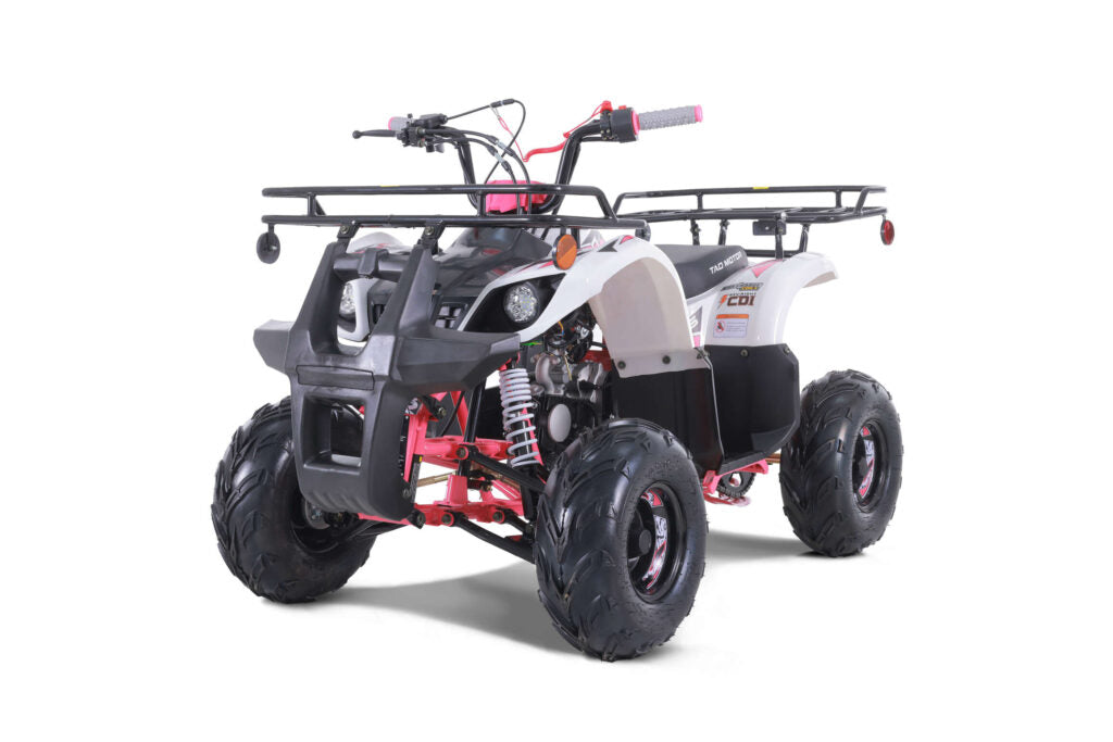 Tao Motor D125 Youth ATV, Mid Size 107cc, Automatic Trans with reverse, Electric Start, Coil Over Shocks, Front and Rear Brakes, Remote Kill, Speed Limiter