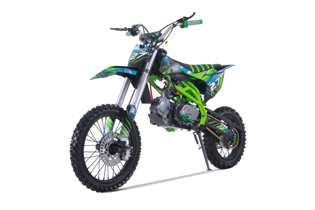 Tao ULTRA-PRO DB27 Deluxe Dirt/Pit Bike, 4 speed manual trans, 35-inch Seat Height Kick Start, Manual Trans. CA Legal - Motobuys