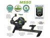 Dynamic Fluid FItness Dynamic Fluid M550 Rower — handles and grip