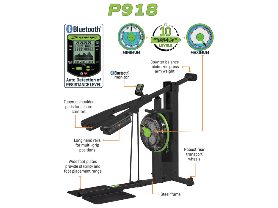 Dynamic Fluid FItness Dynamic Fluid Strength P918 — handles and grip