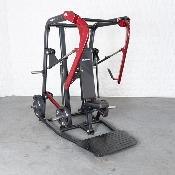 Muscle D Fitness Pro Strength Wide Chest Press - Premium Adjustable Plate Loaded Bench Press