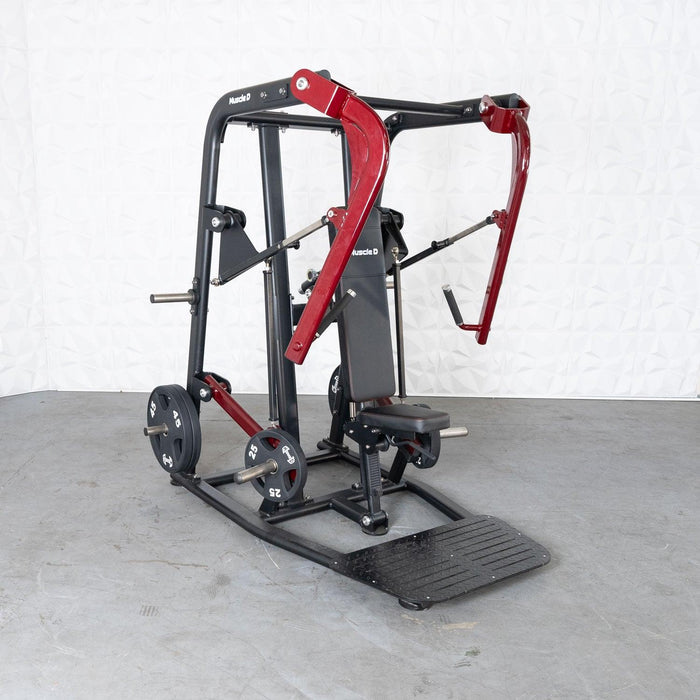 Muscle D Fitness Pro Strength Wide Chest Press - Premium Adjustable Plate Loaded Bench Press