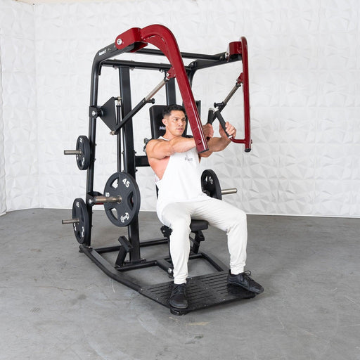 Muscle D Fitness Pro Strength Wide Chest Press - Premium Adjustable Plate Loaded Bench Press — weight load capacity