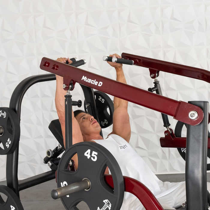 Muscle D Fitness Muscle D Fitness Pro Strength Incline Chest / Shoulder Press - Adjustable - Plate Loaded... — close-up detail