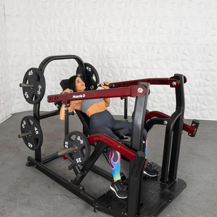 Muscle D Fitness Muscle D Fitness Pro Strength Incline Chest / Shoulder Press - Adjustable - Plate L... — adjustment mechanism