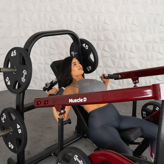 Muscle D Fitness Muscle D Fitness Pro Strength Incline Chest / Shoulder Press - Adjustable - Pla... — grip and contact surface