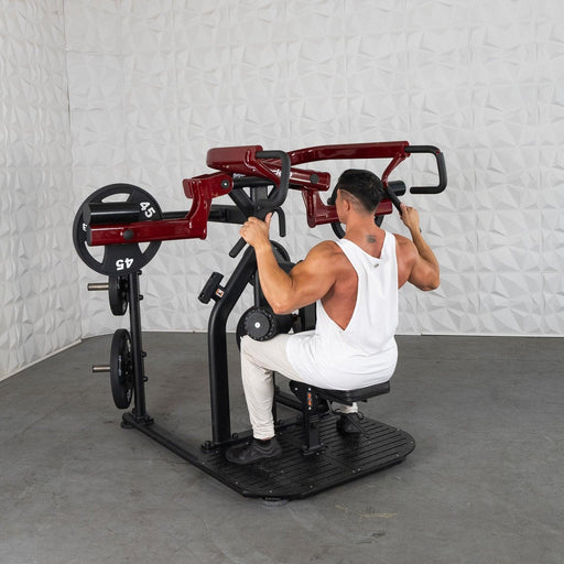 Muscle D Fitness Muscle D Fitness Pro Strength Rotary Lat Pull-Down - Premium - Adjustable - Plate L... — weight load capacity